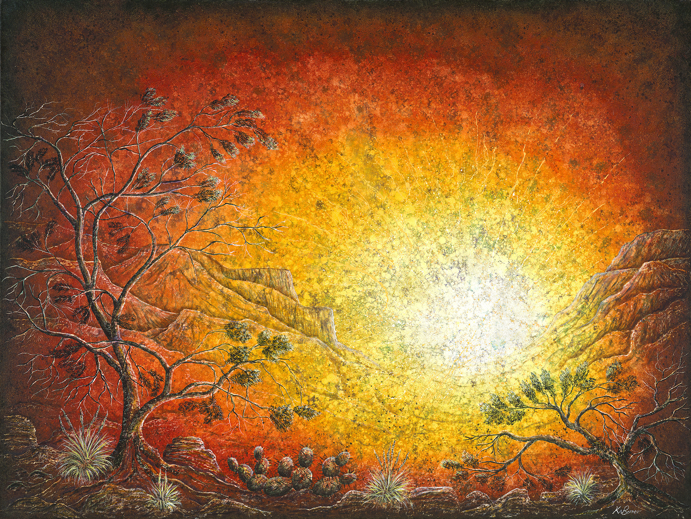 Land of Enchantment II | Trees | Ken Bonner Original Oil Paintings | Santa Fe New Mexico